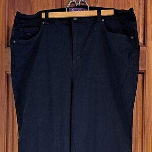 Gloria Vanderbilt Black Straight Leg Jeans